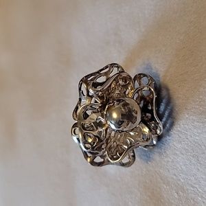 Vintage Sally C. Treasures SX Flower .925 Ring